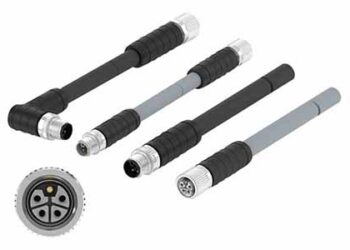 TE Connectivity M12 Power L-Code PROFINET Cable Assemblies