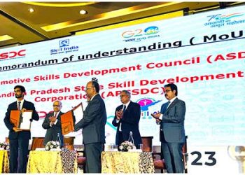 Automotive Skills Development Council (ASDC) has inked a Memorandum of Understanding (MOU) with Andhra Pradesh State Skill Development Corporation (AP SSDC)