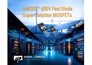 Alpha and Omega Semiconductor Releases αMOS5™ 600V FRD 95mohm and 125mohm Super Junction MOSFET