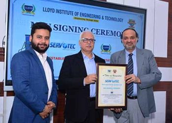 Servotech Power Systems Ltd., India’s leading EV charger manufacturer has signed an MoU with the Lloyd Institute of Engineering and Technology to promote research, education, training, FDPs, and innovation in EV technology and charging infrastructure by establishing an exclusive research and development lab and centre of excellence on EV charging technology and infrastructure. Servotech extends internship and job opportunities to trainees from the centre of excellence, fostering practical experience and industry exposure.