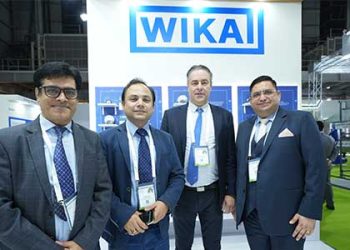 (L-R) Vikram Dhingra, Group Sales Head, Wika India_ Prashant Sinha, Head of Marketing,Wika India_ Gaston Dorren, Global Product Manager, Heating and Refrigeration, Wika Group and Umang Gupta, Head of Operations, Wik