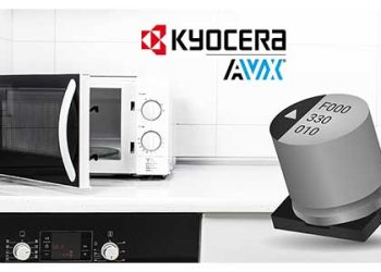 Kyocera surface-mount AEF Series wet aluminum V-chip capacitors
