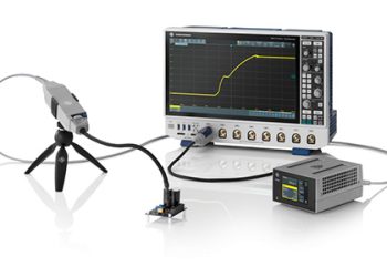 R&S RT-ZISO isolated probing system used together with MXO 5 oscilloscope.