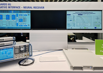 Test bed for AI/ML-based neural receiver with NVIDIA at MWC Barcelona.