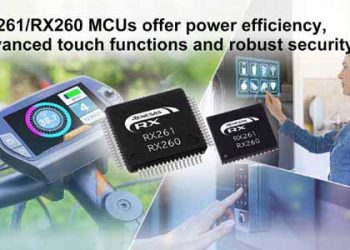 Renesas Unveiled RX261/RX260 Group MCUs with Outstanding Power Efficiency, Advanced Touch Functions and Robust Security