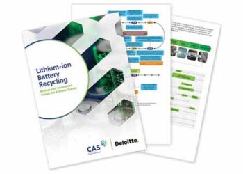 Deloitte and CAS publish new report analyzing the lithium-ion battery recycling industry amid growing demand for sustainable energy solutions copy