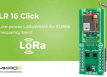 LR 16 Click wireless connectivity Click board™ from MIKROEa