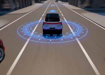 FCL090 - Image of a car and navigation -