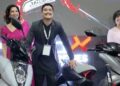 Suryansh Vaidya, CEO, Vaidya Energy Pvt. Ltd., and Ritu Vaidya, Managing Director, VOITH Group, Unveil the New Ather 450X Overtones Series at NAIMA Mobility Expo 2026 in Kathmandu, Nepal