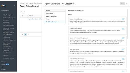 Netskope enables security teams to stop risky AI agent actions