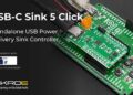 Add USB C power with USB-C Sink 5 Click board from MIKROE