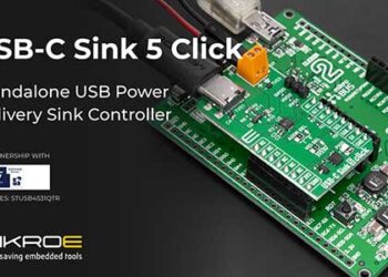 Add USB C power with USB-C Sink 5 Click board from MIKROE